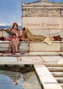 Xanthe et Phaon romantique Sir Lawrence Alma Tadema Peinture à l'huile